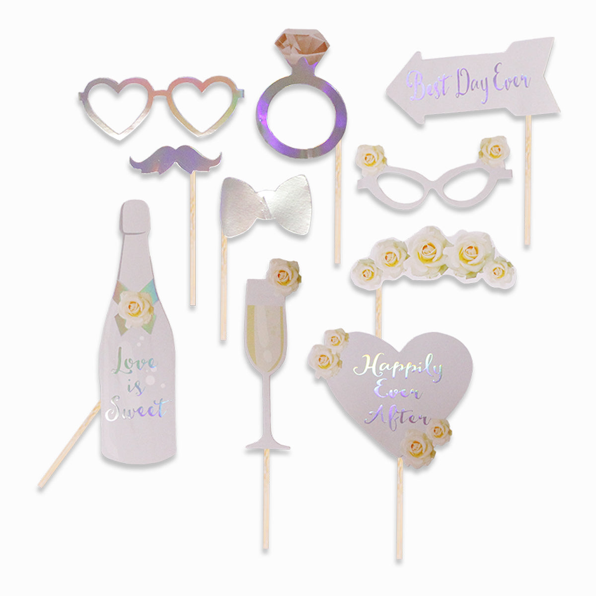 Happy Ever After Photo Props - 10 Pcs