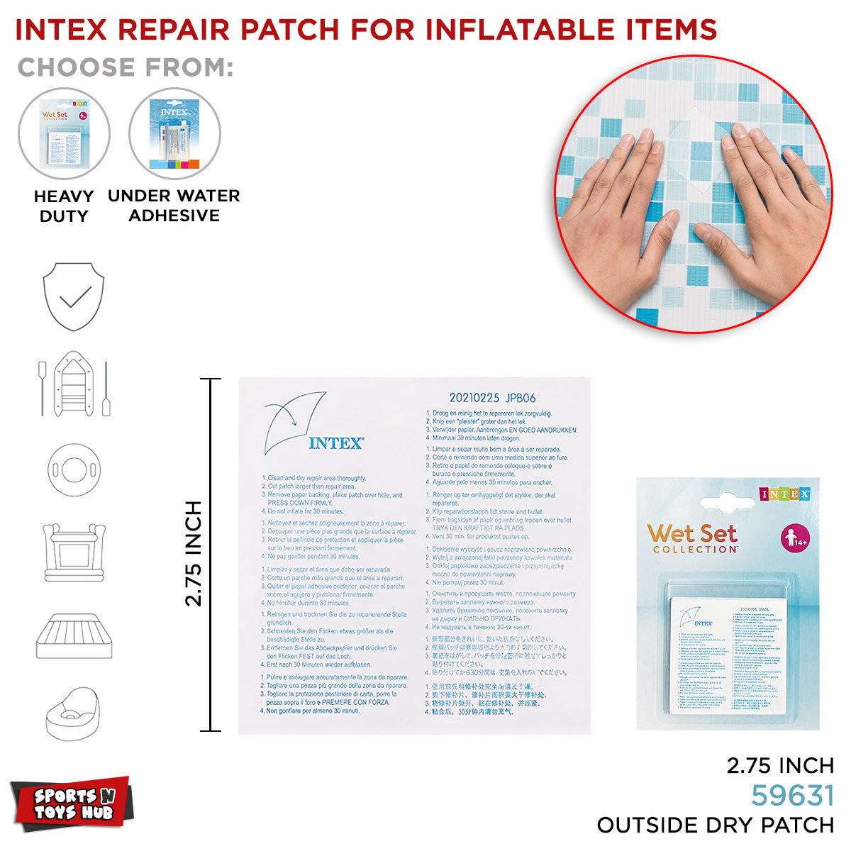 Intex Repair Patch For Inflatable Items