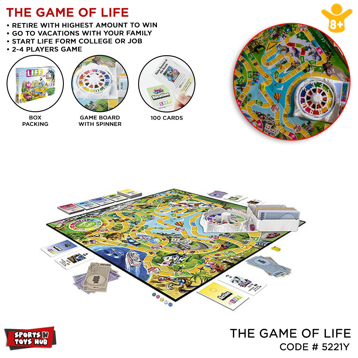 The Game Of Life Adventures Cards Decision Making Board Game