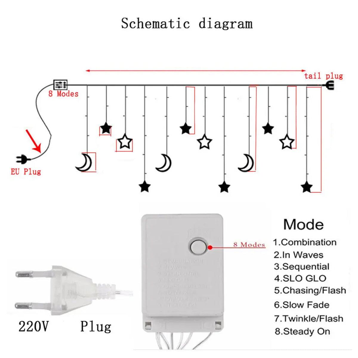 Twinkle Star Shape LED Fairy Light
