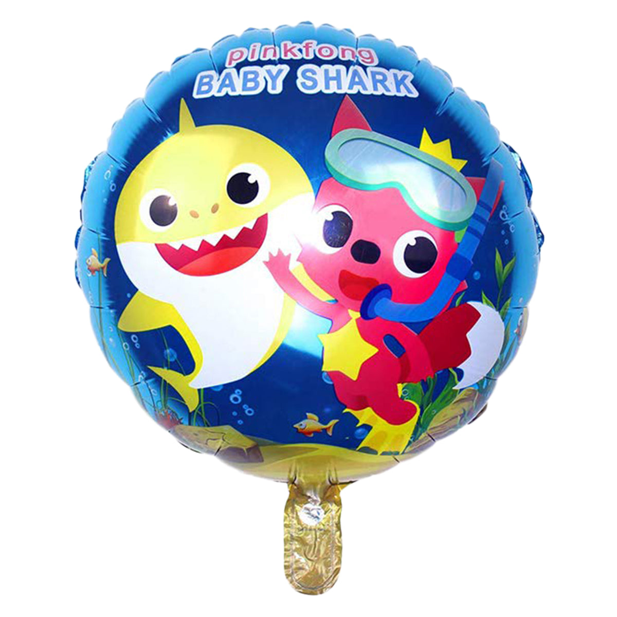 S-h-a-r-k Printed Round Foil Balloon Set