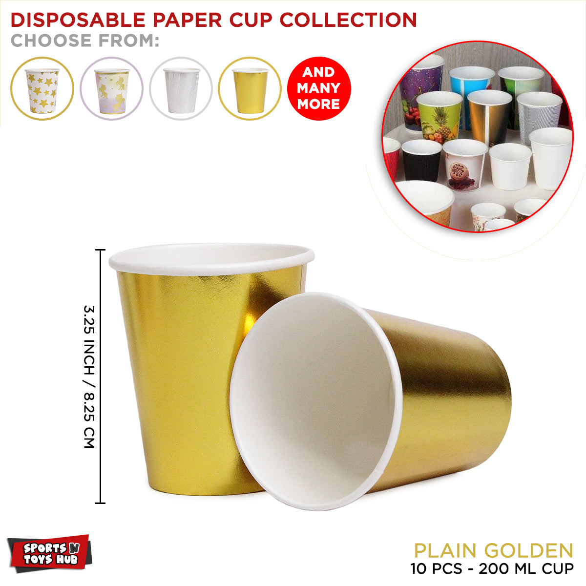 Plain Disposable Cups Collection