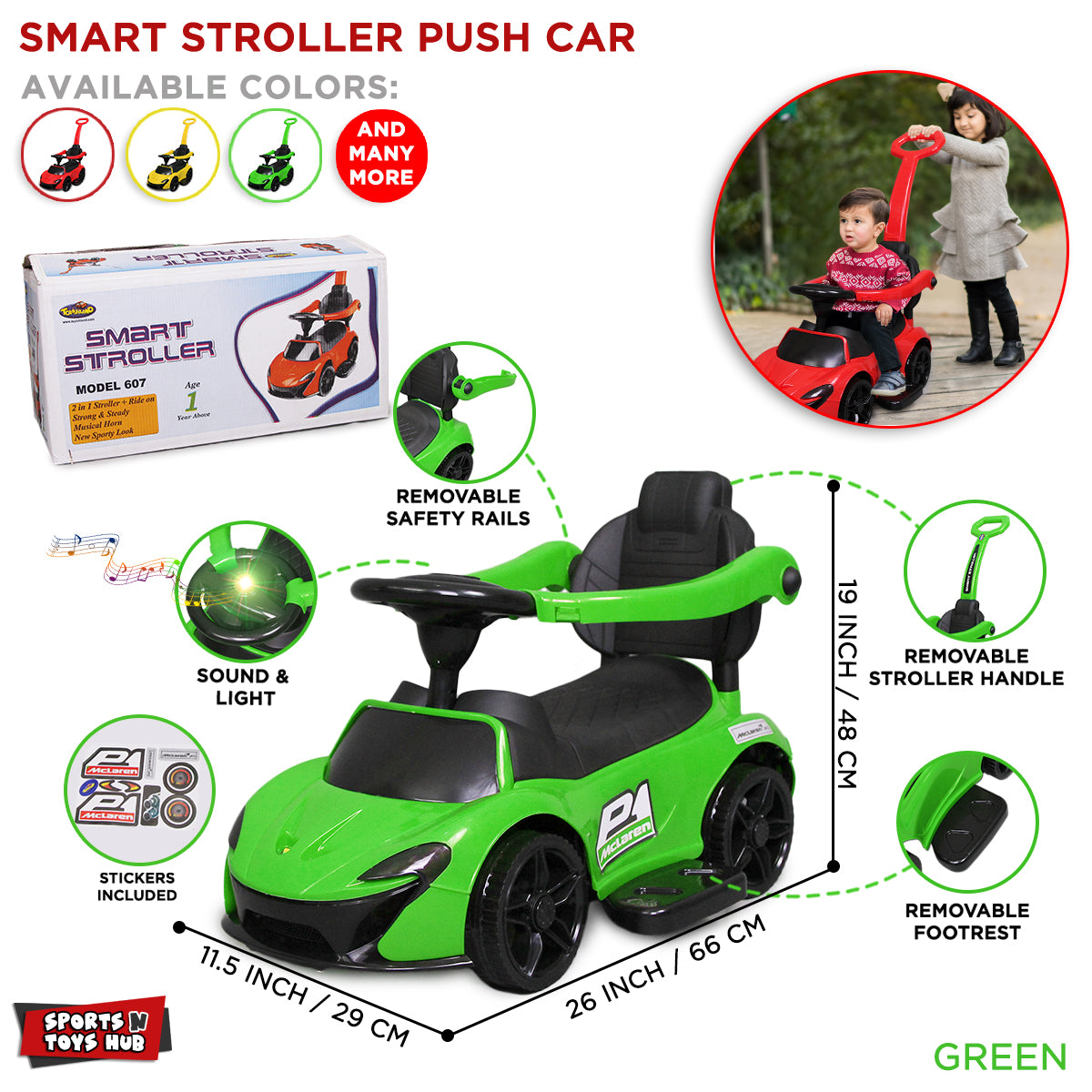 Mclaren Stroller Ride On Toddler Buggy Car