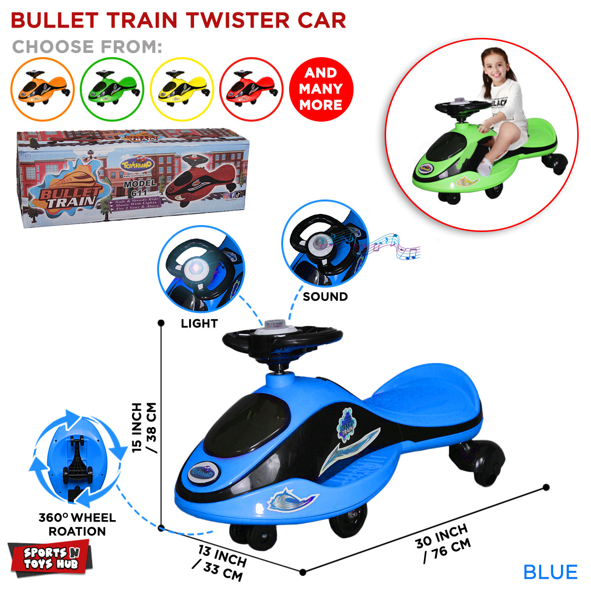 Bulllet Train Twister Ride Car