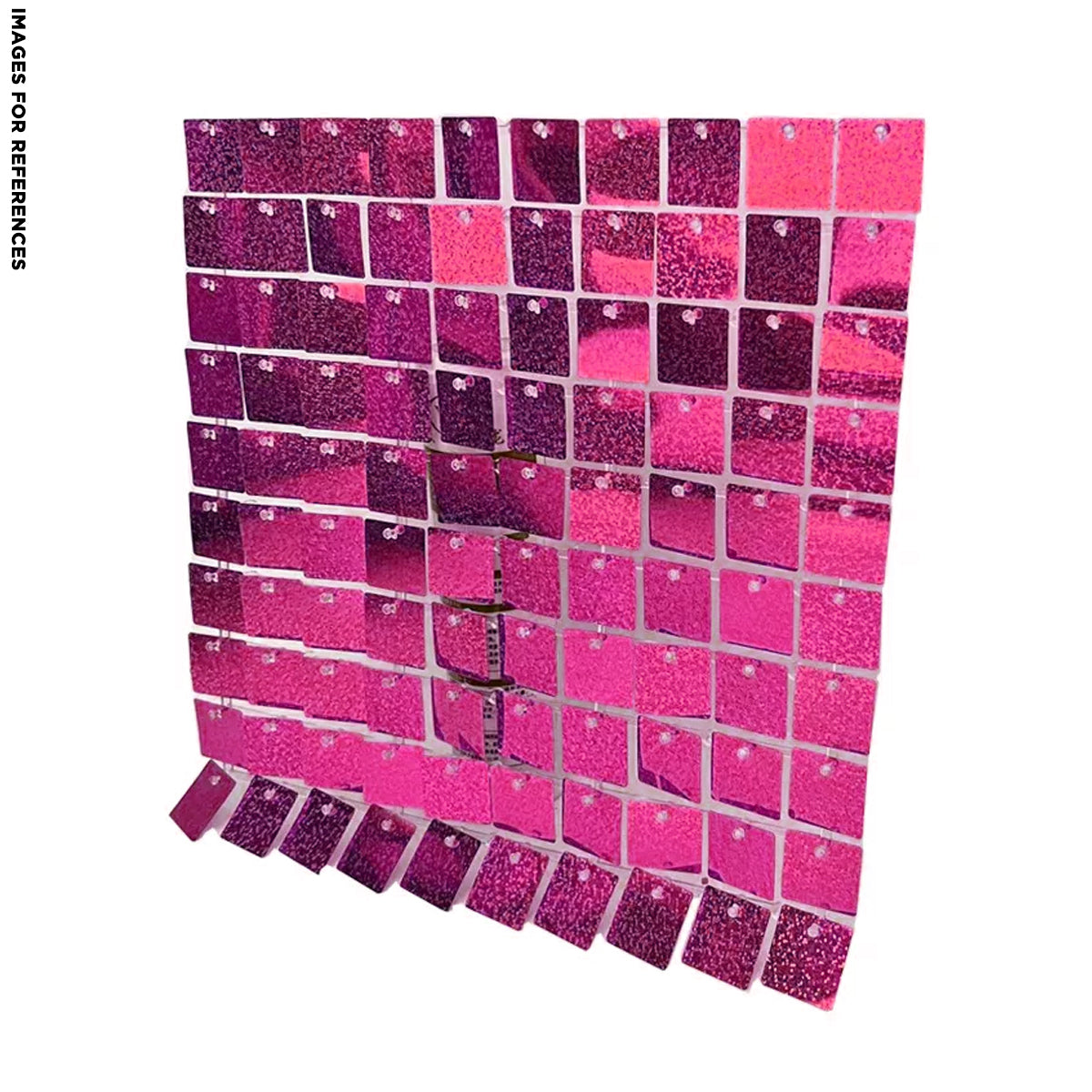 Shimmer Wall Panels - Glitter Magenta Pink