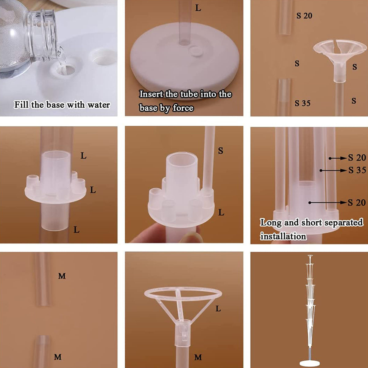 Balloon Column Stand Kit - 48 Pcs