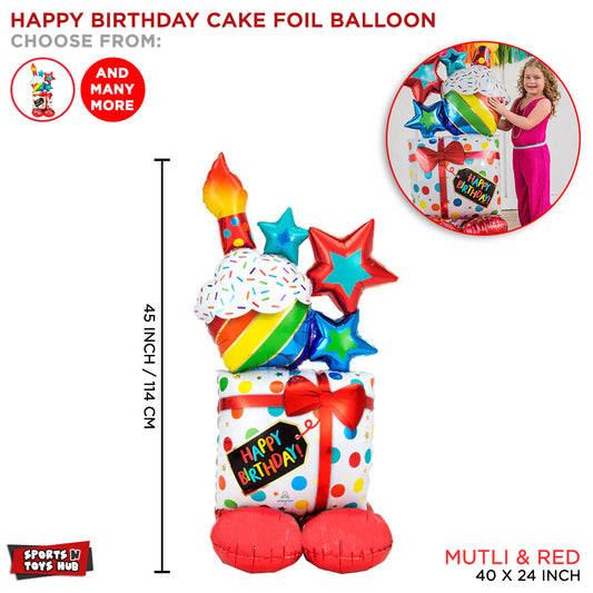 Cake Shape Foil Balloon Collection