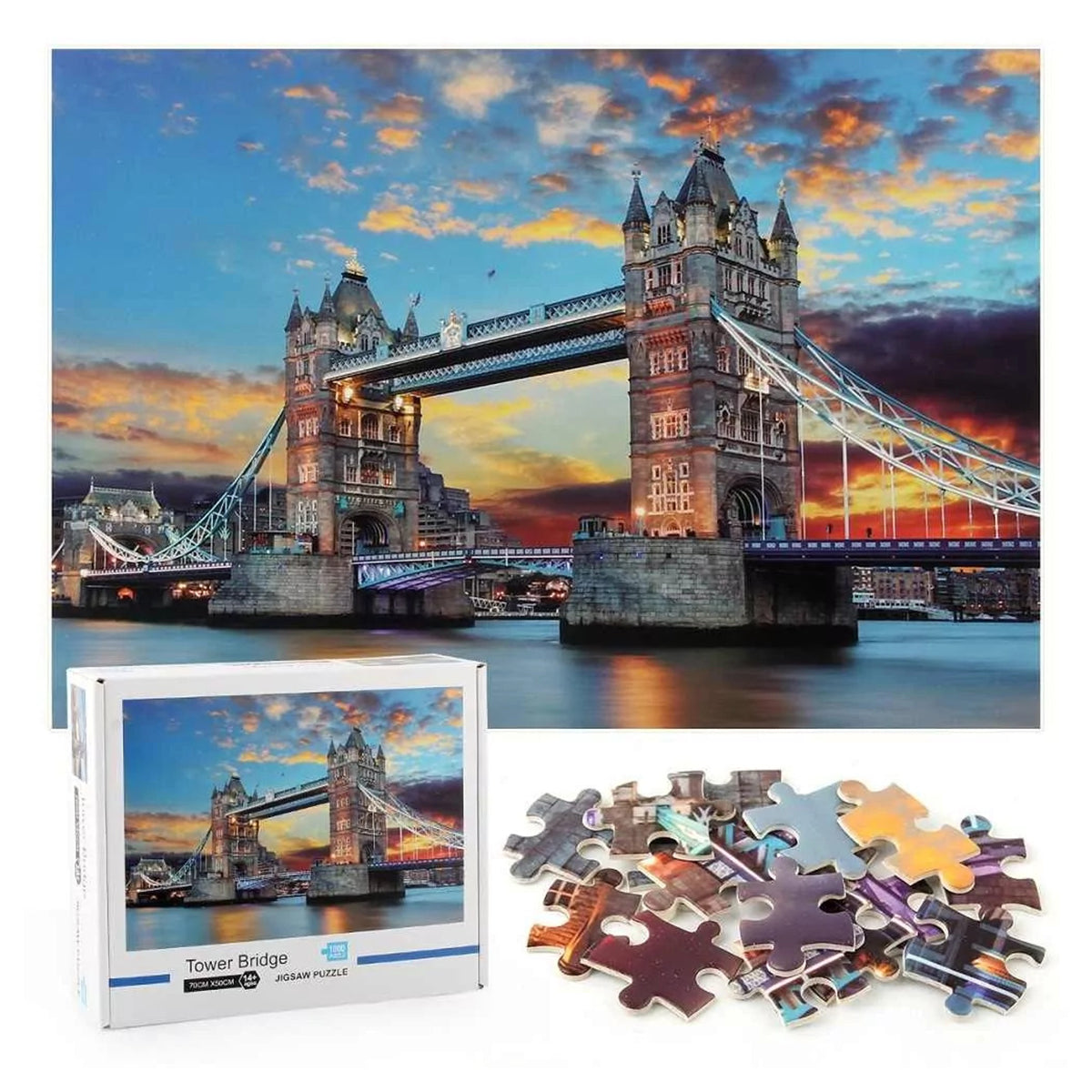 1000 Pcs Jumbo Tower Bridge Jigsaw Puzzles