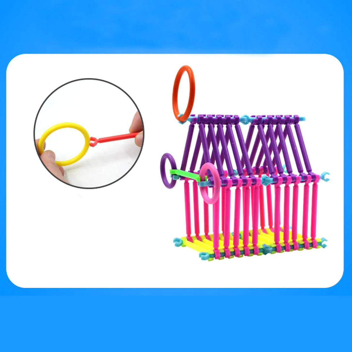 Educational Strick Blocks Building Toys For Kids Magic DIY 4D Space Stick Splicing Assembly Blocks For Children