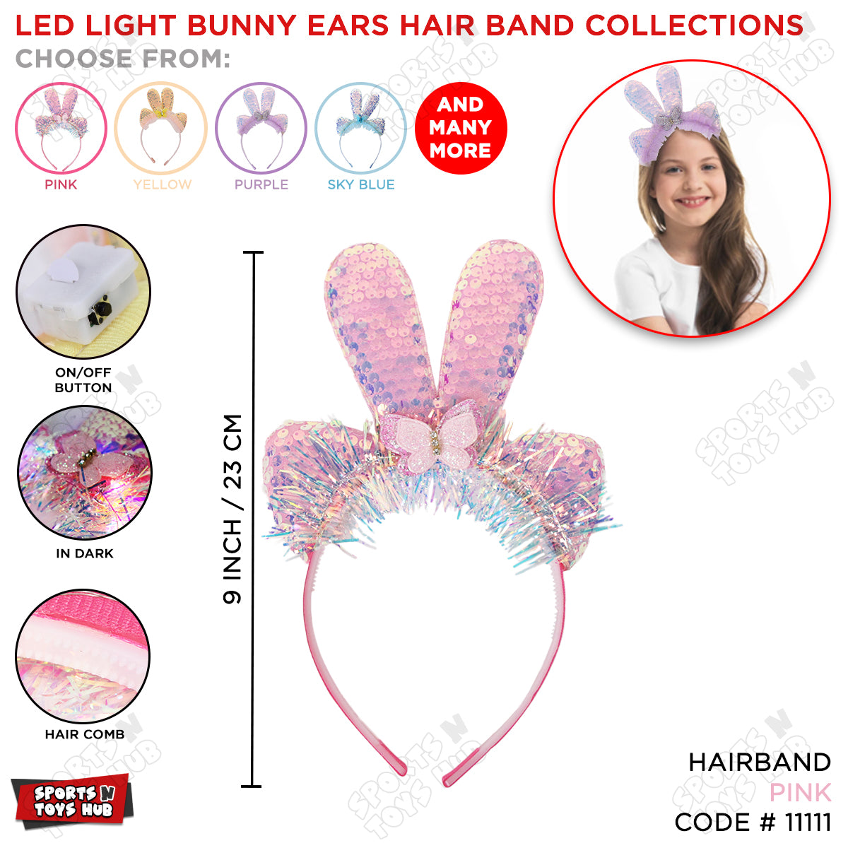 Little Bunny Ears LED Hairband Collection