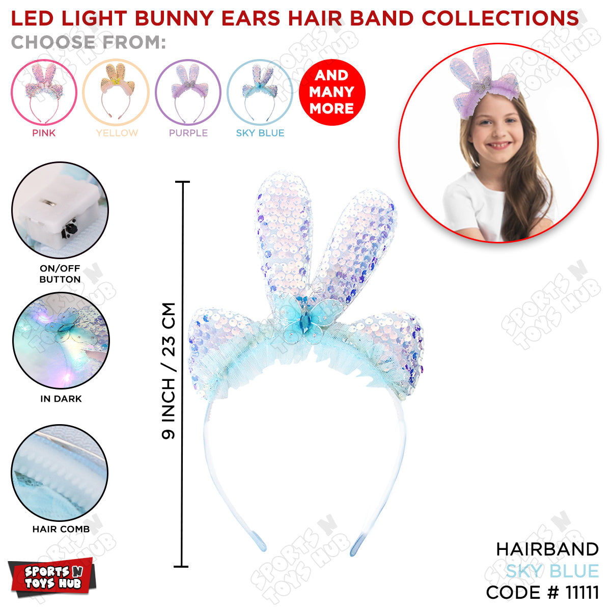Little Bunny Ears LED Hairband Collection