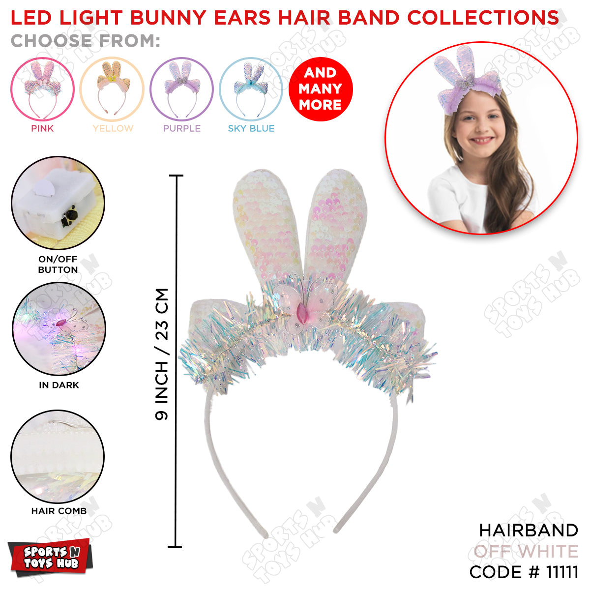 Little Bunny Ears LED Hairband Collection