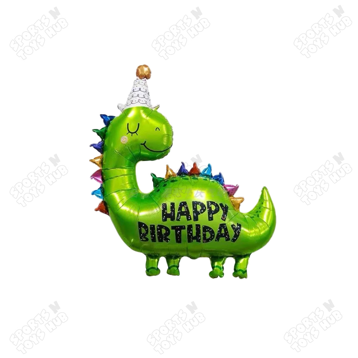 Dino Printed Happy Birthday Foil Balloon