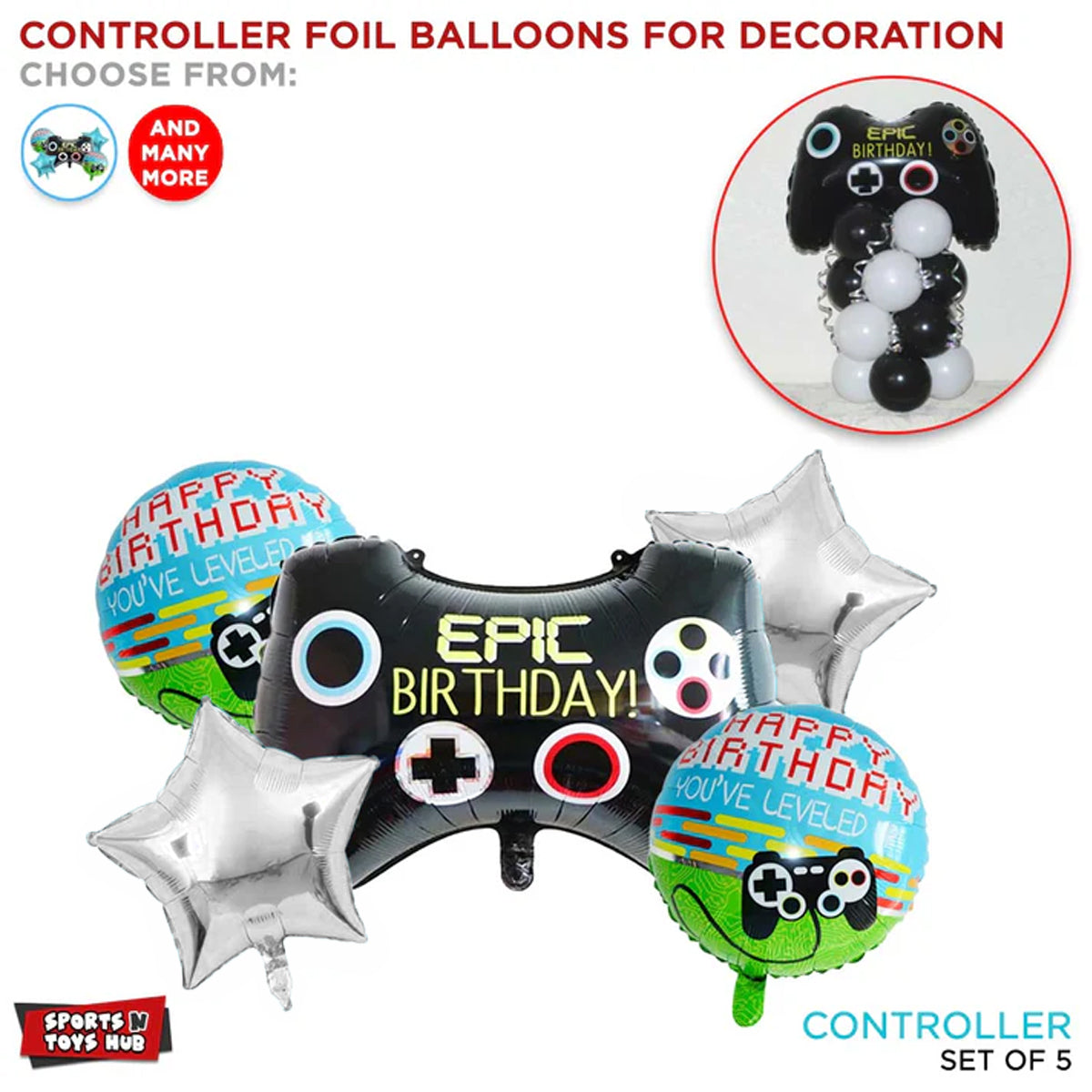 Game Controller Foil Balloon Collection