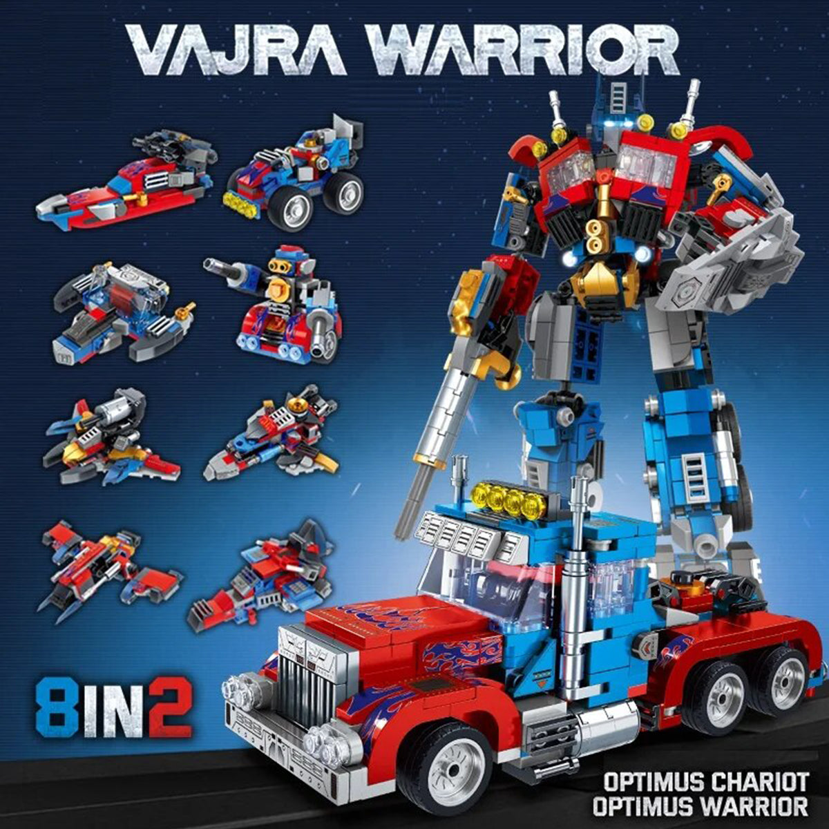 0ptimus 8 IN 2 0ptimus Prime Transformers Building Block – Sports n Toys Hub
