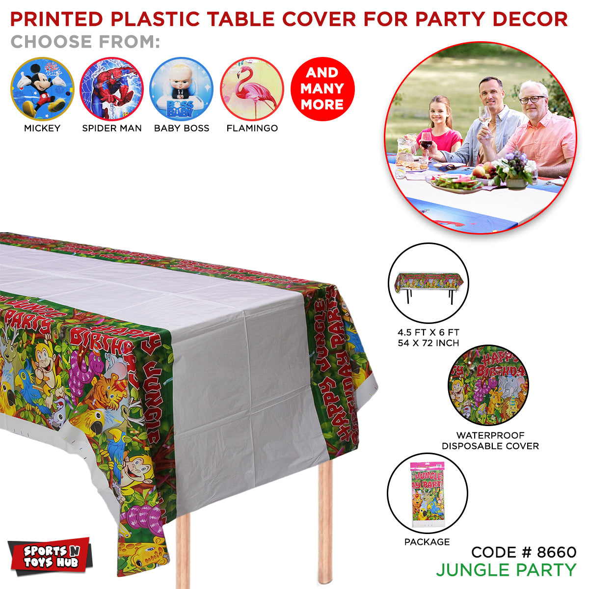 Characters Table Cover Collection – Sports n Toys Hub