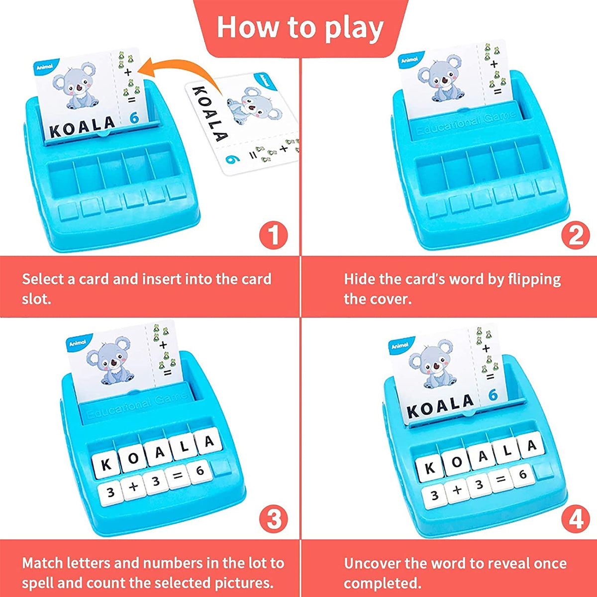 2 In 1 Matching Educational Game