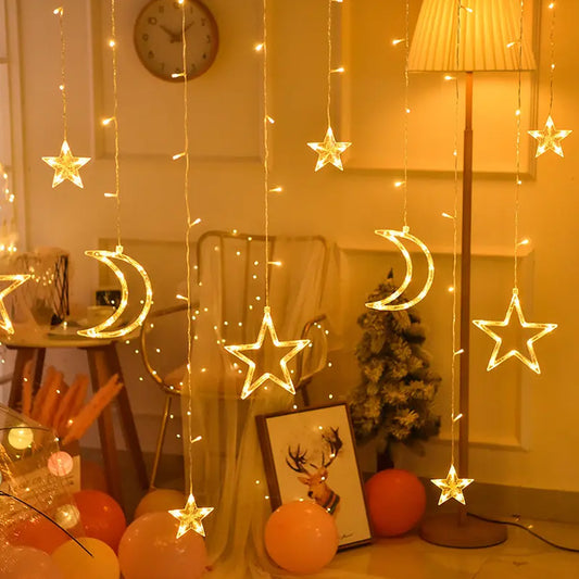 Twinkle Star & Moon Shape LED Fairy Light