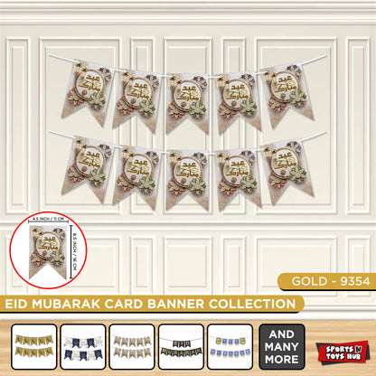 Printed Eid Mubarak Card Banner