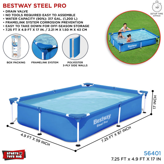 Bestway Steel Frame Pool Set - 56401