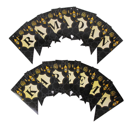 Ramadan Kareem Black Card Banner