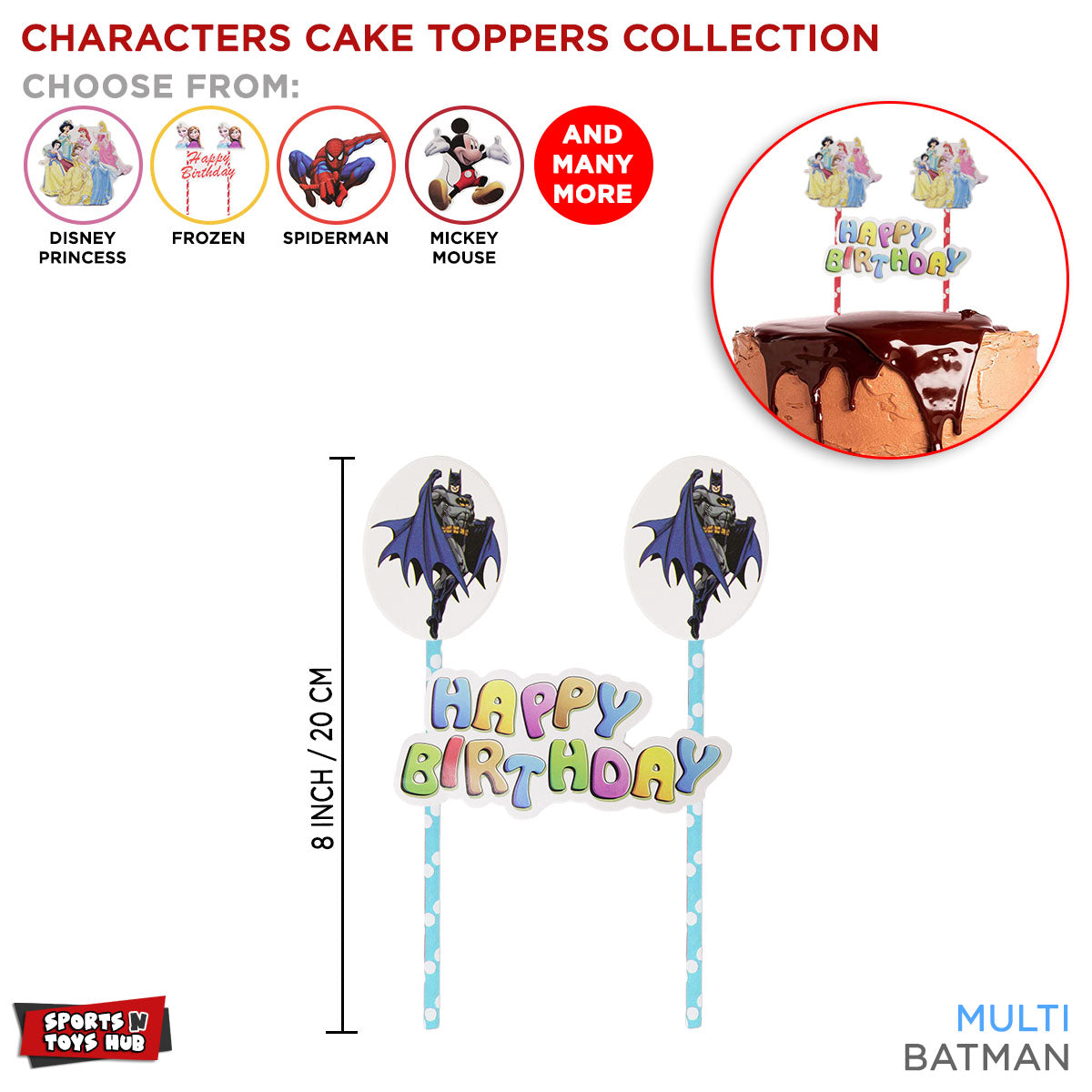 Cartoon Characters Cake Toppers