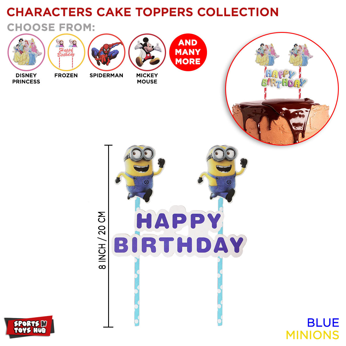 Cartoon Characters Cake Toppers