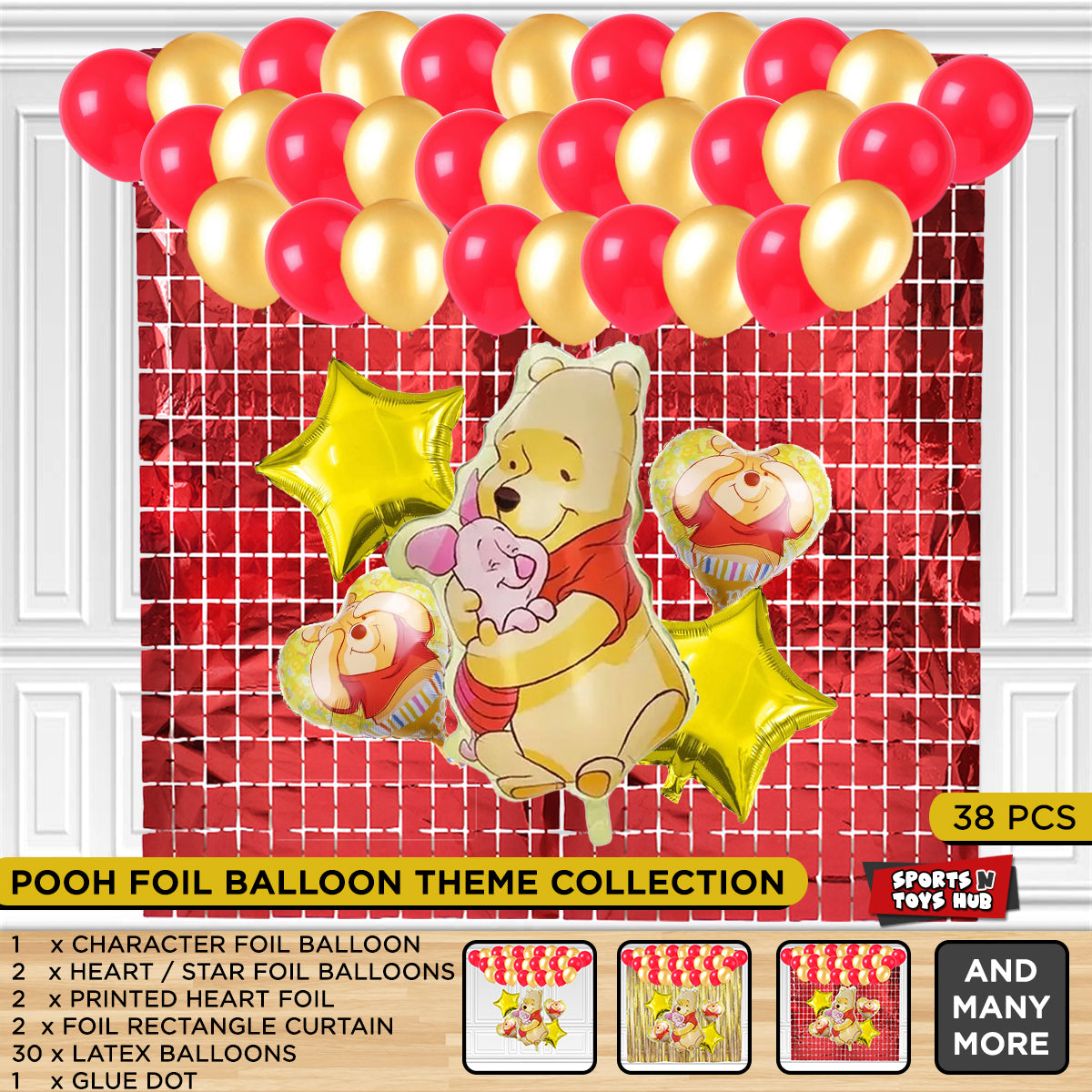 Win-nie The P_o_o_h Foil Balloon Theme Collection
