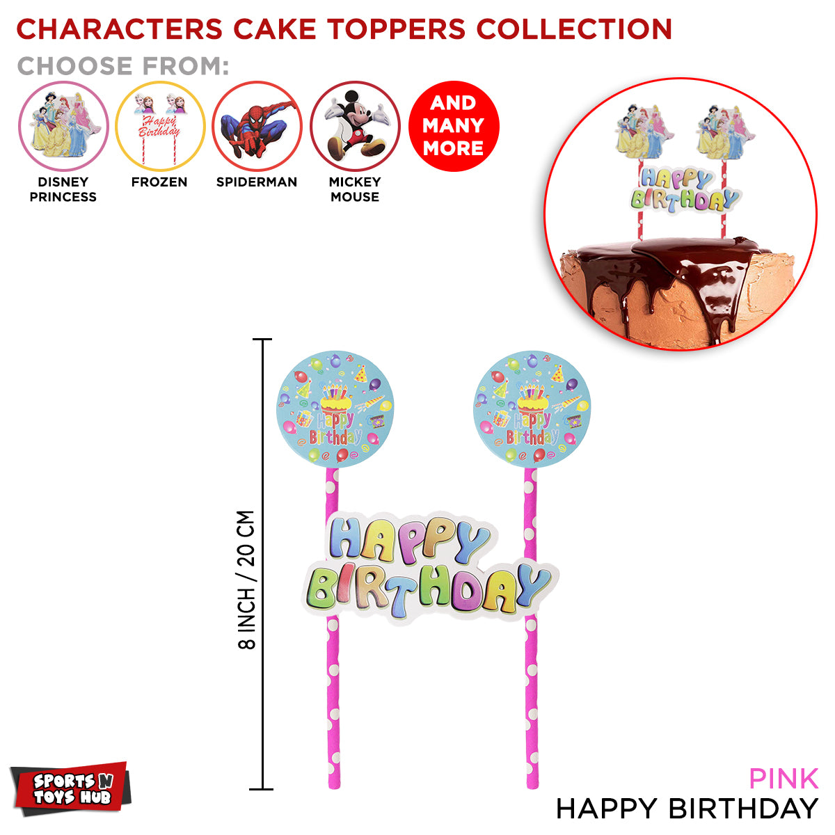 Happy Birthday Cake Toppers Collection