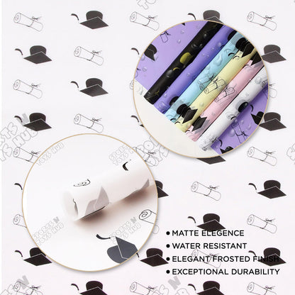 Graduation Cap & Degree Printed Translucent Sheets for Floral Wrapping or Gif Wrapping