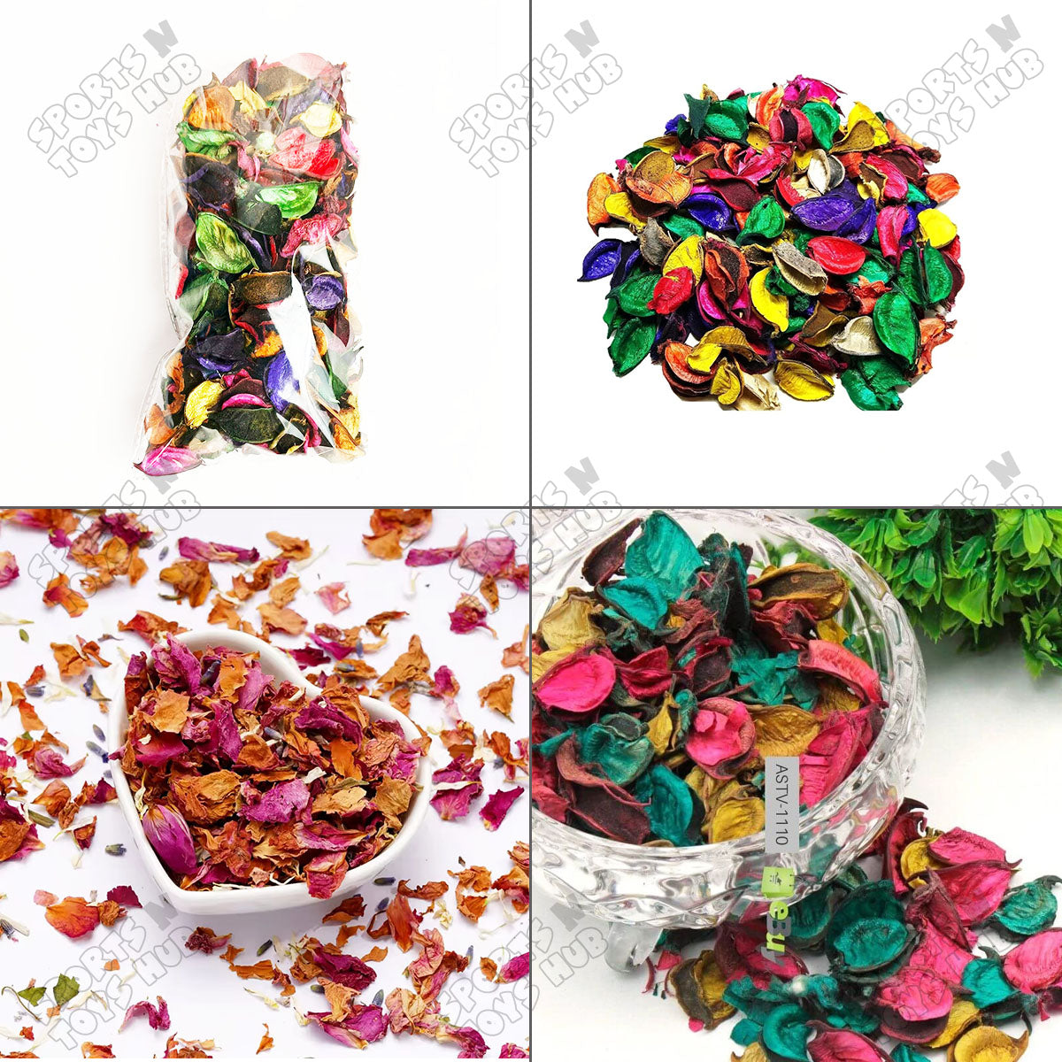 Potpourri Colorful Dry Flower and Leaves - 75 grams