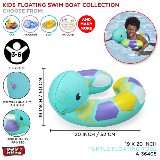 Bestway Cartoon Character Turtle Shape Swimming Ring Tube