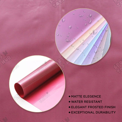 Double Sided Pearl Finish Style Flower Bouquet Sheet Collection