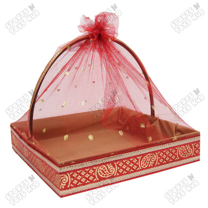 Fancy Net Red Gift Basket Set Collection