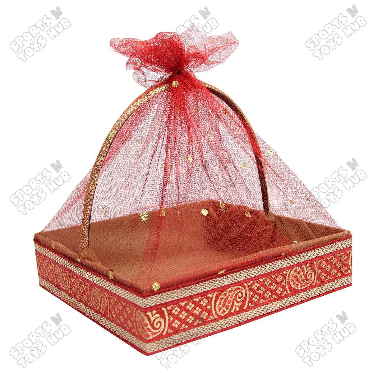 Fancy Net Red Gift Basket Set Collection