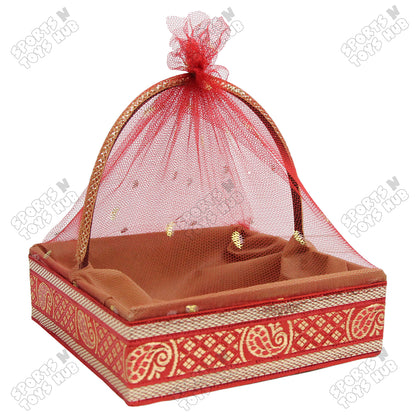Fancy Net Red Gift Basket Set Collection