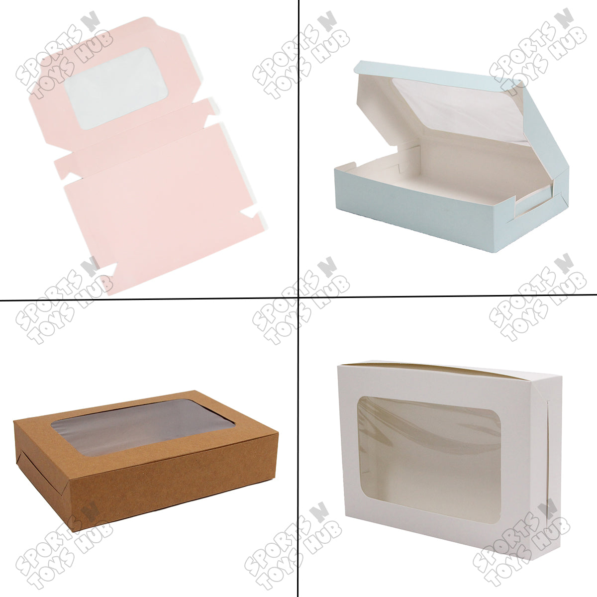 Window Brownie Box 6x9x2 Inch - Pack Of 10