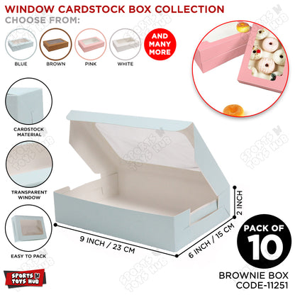 Window Brownie Box 6x9x2 Inch - Pack Of 10