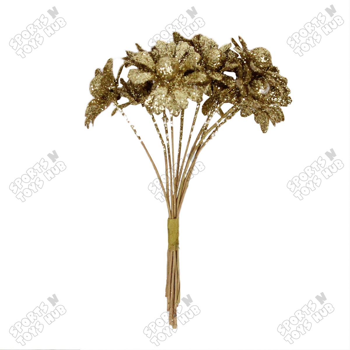 Artificial Glitter Sun Flower Style Buds for Gift Baskets & Packing Decor