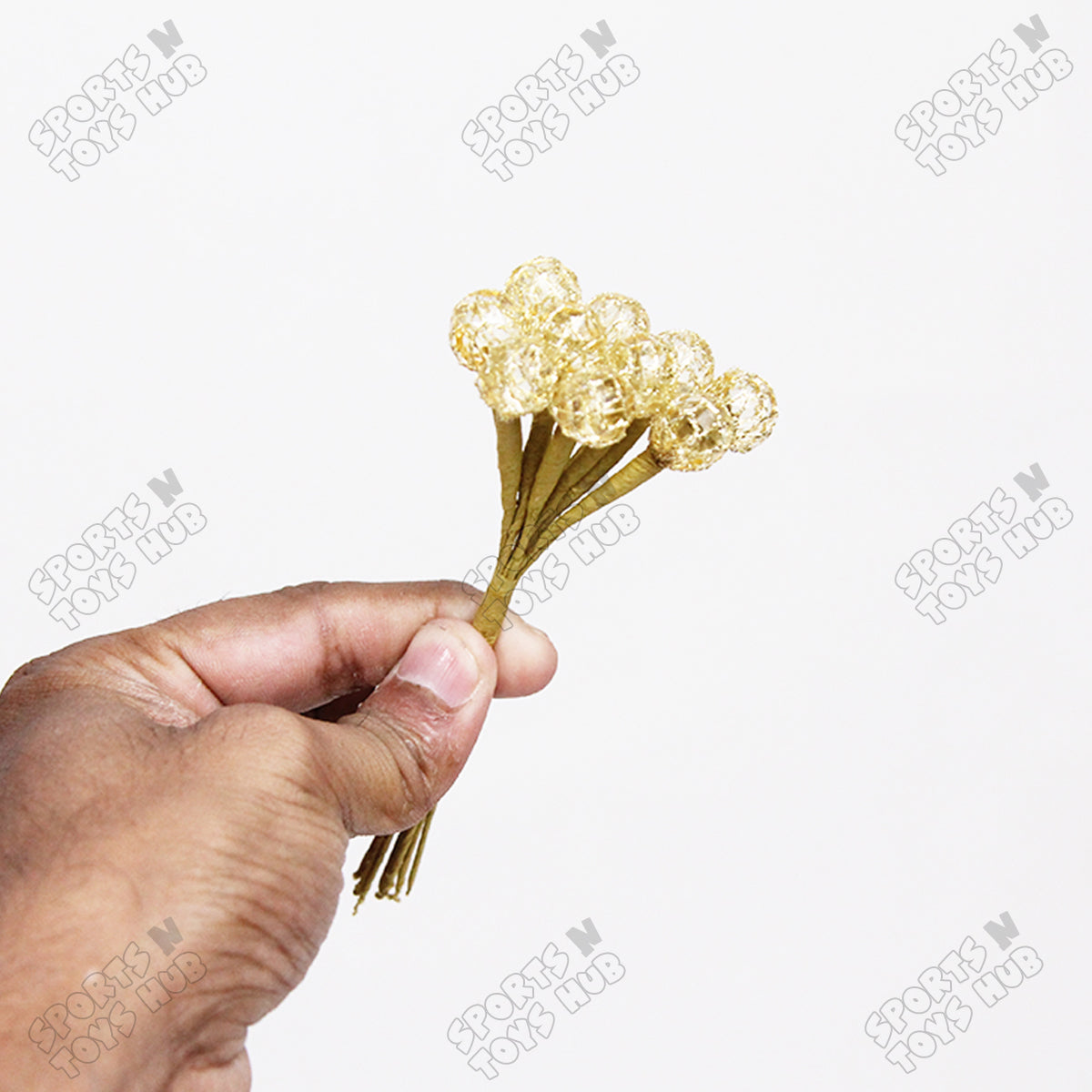 Artificial Crystal Ball Flower Multipurpose for Gift Packing or Baskets Decorations