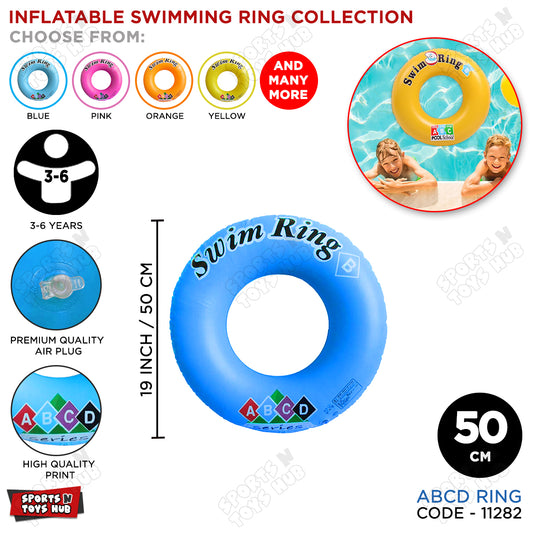 Inflatable ABCD 50 CM 3 To 6 Age Swimming Ring Tube