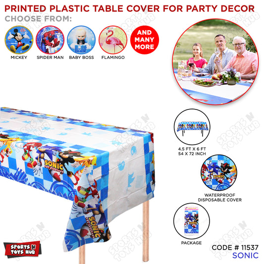 Sonic Printed Table Cover
