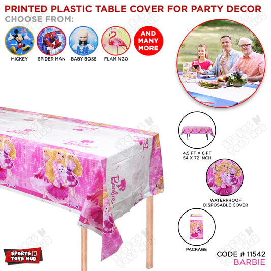 Barbie Printed Table Cover