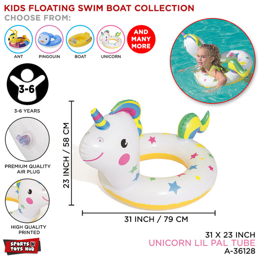 Bestway Cartoon Character Unicorn Shape Swimming Ring Tube