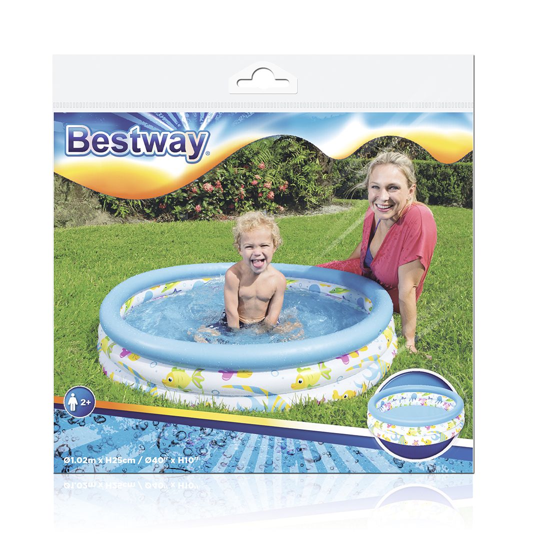 Bestway 3.3 Ft  Inflatable Ocean Life Swimming Pool For Kids - 51008