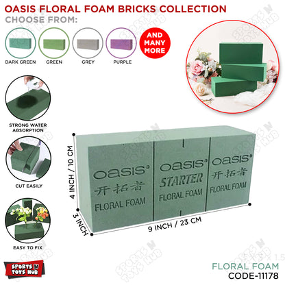 Oasis Floral Foam Bricks - 1 Pc