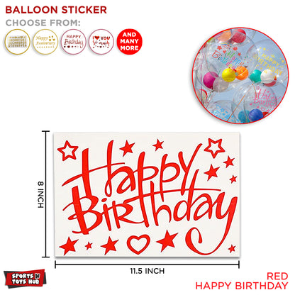Happy Birthday Balloons Sticker Collection