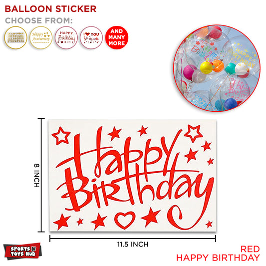 Happy Birthday Balloons Sticker Collection