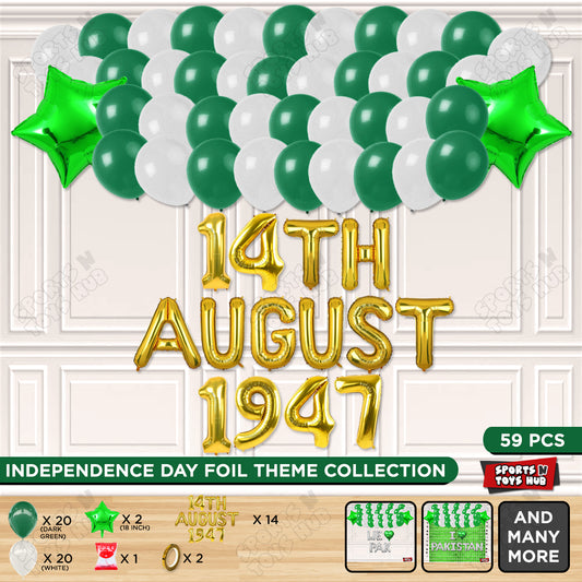14 August 1947 Foil Letters Theme Collection