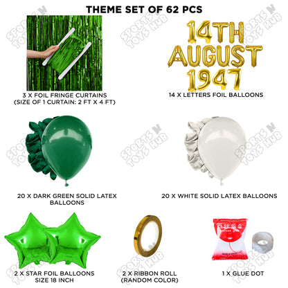 14 August 1947 Foil Letters Theme Collection
